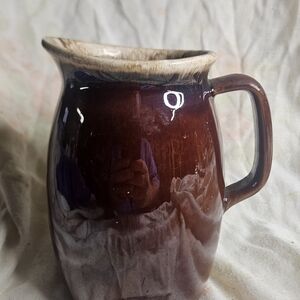 Artisan Ceramic Pitcher in Rich Brown
